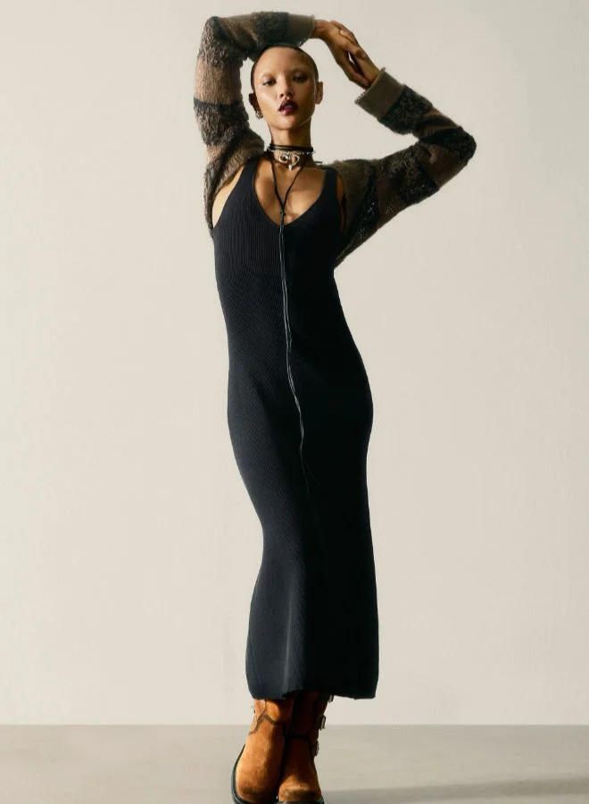 ديسيجوال فستان محبوك 2 في 1